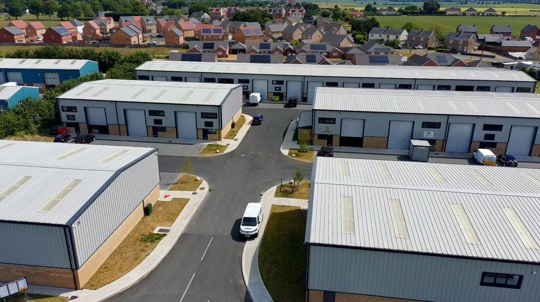 Industrial unit with loading area